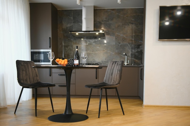 Beautiful Modern Kitchen in a Luxury Apartment