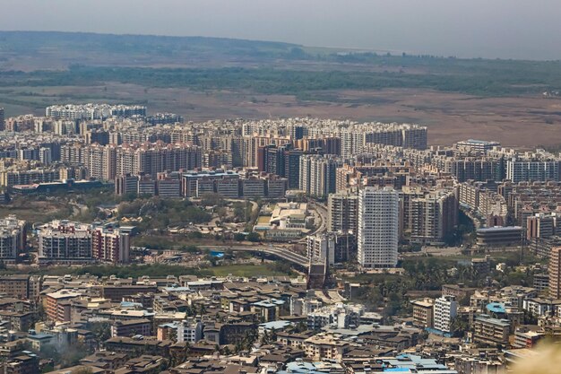 Beautiful modern mumbai city top view