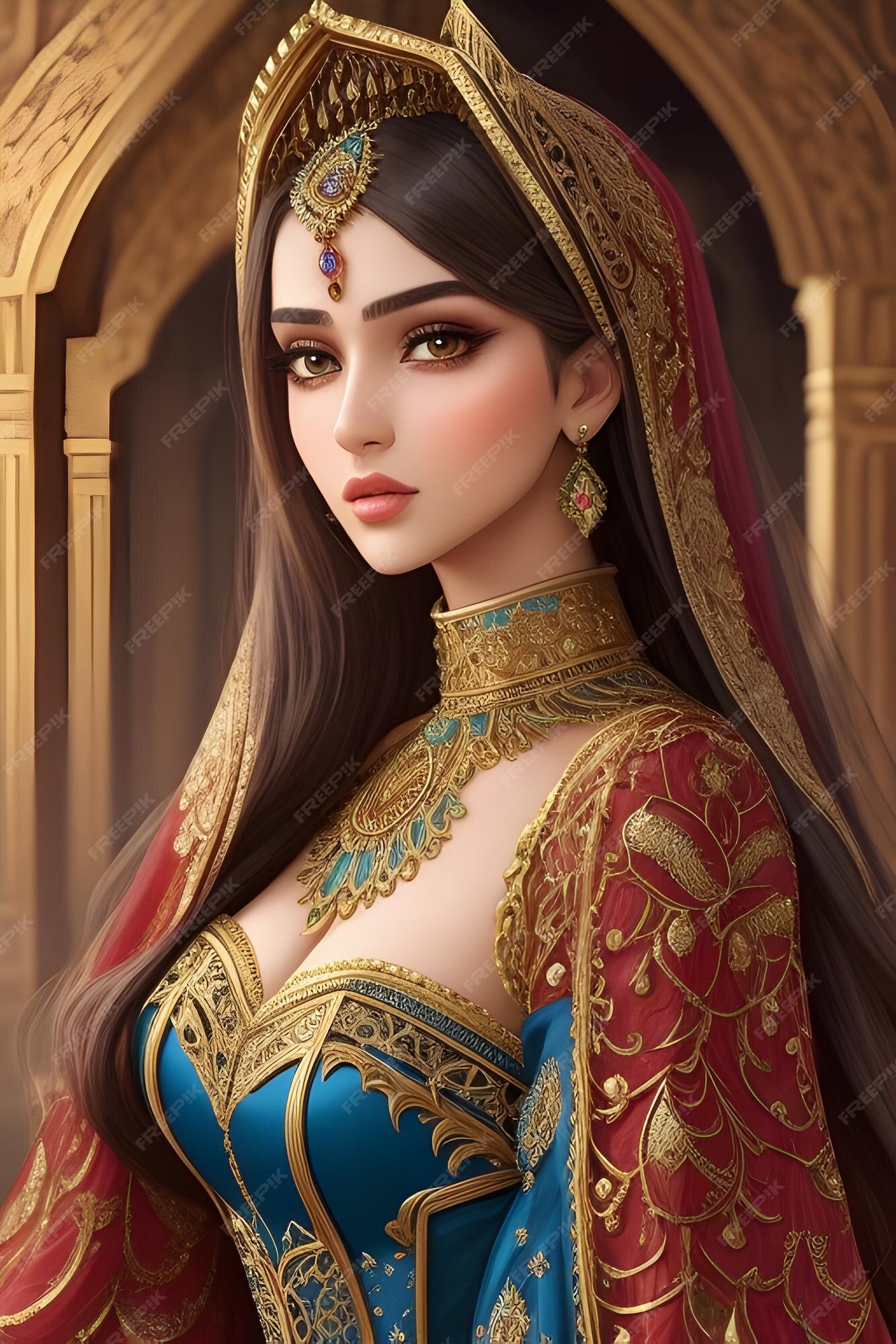 Premium AI Image A Beautiful Modern Queen Girls In A Historical premium-ai-image-a-beautiful-modern-queen-girls-in-a-historical