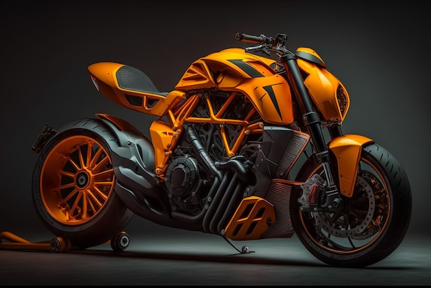 Beautiful modern sports bike