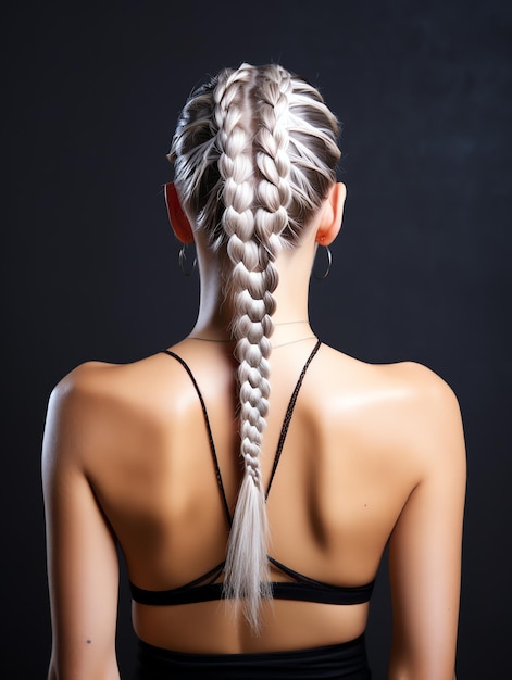 beautiful Mohawk braid hair style