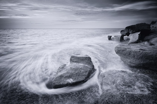 Beautiful monochrome seascape Composition of nature