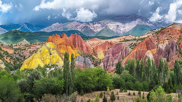 Beautiful Moraines Formation