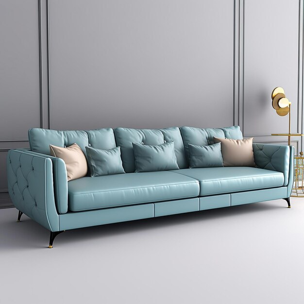 Photo beautiful morden sofa fabric pastel mockup interior design different colorsphotoshoot