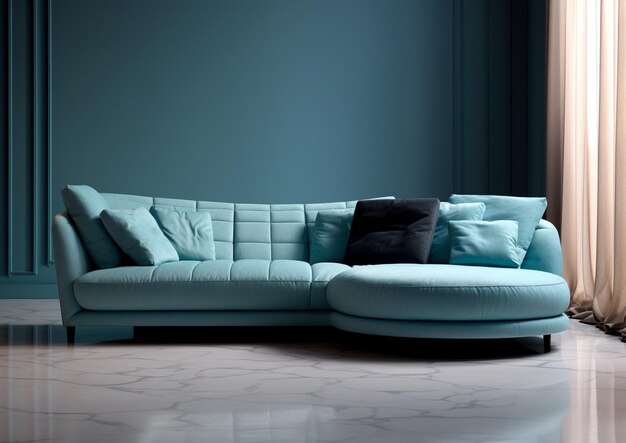 Photo beautiful morden sofa fabric pastel mockup interior design different colorsphotoshoot