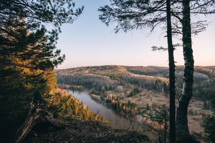 Photo beautiful morning landscape
