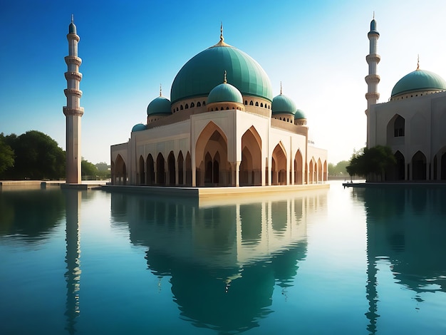 Beautiful mosque ai generated