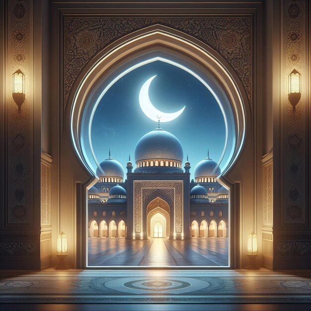 A beautiful mosque background