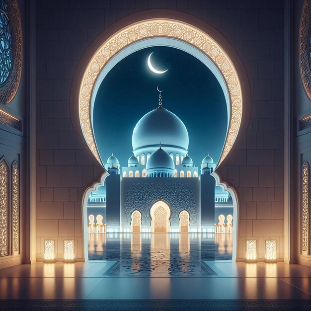 A beautiful mosque background