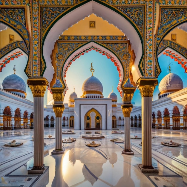 Beautiful Mosque and Islamic Monument