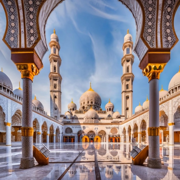 Beautiful Mosque and Islamic Monument