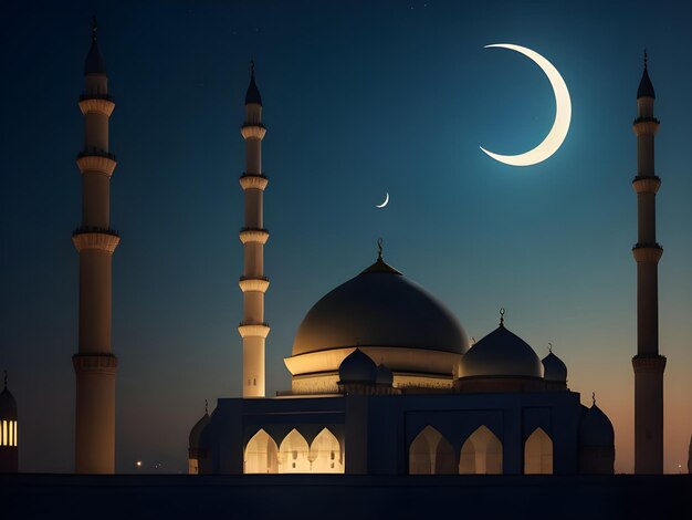 Beautiful mosque Ramadan mubarak vibes