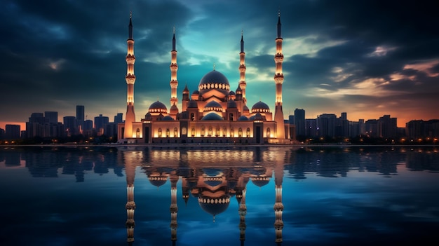 Beautiful Mosque in the world AI Generative