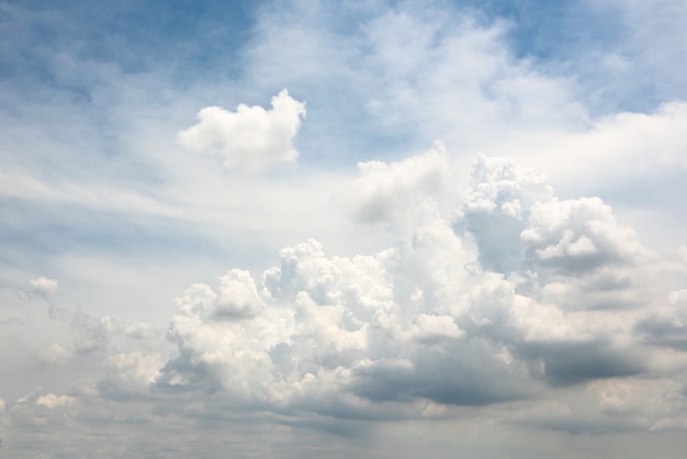 Beautiful motion blur cloud shape on blue sky