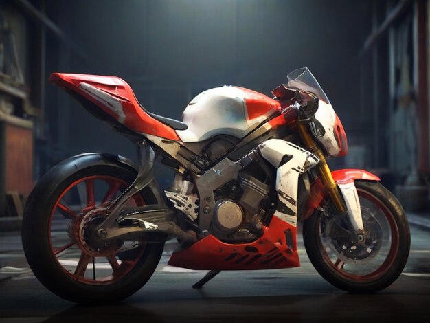 Photo beautiful motorbike and cycle for wallpaper