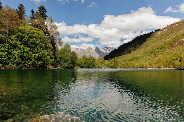 Beautiful mountain lake, baduk lakes