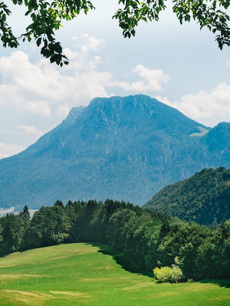 写真 バイエルンアルプスの美しい山の風景