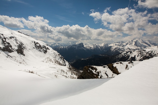 Beautiful mountain landscape in Italian Alps.