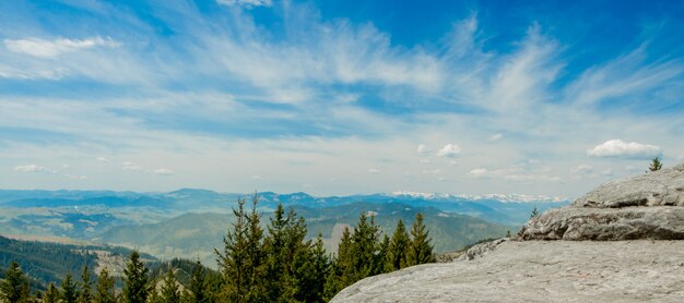 Beautiful mountain landscape in the morning