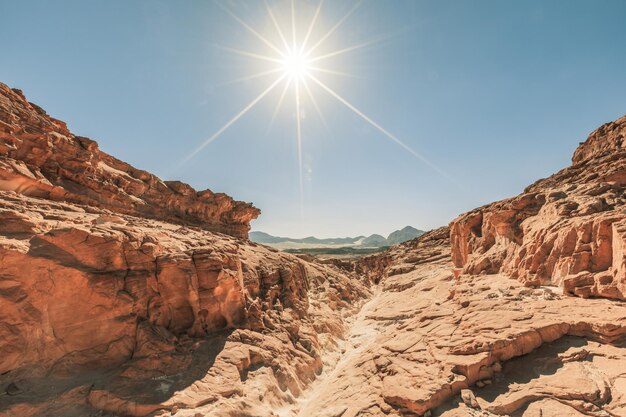 Beautiful mountain landscape in Sinai desert, Egypt