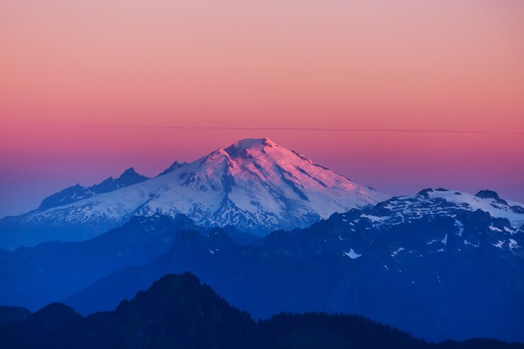 Photo 美麗的山峰在北卡斯凱德山脈,華盛頓美國