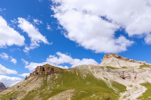 Beautiful mountain peaks of the Italian Dolomites