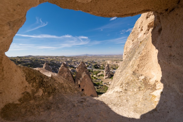 Splendido scenario di montagna della cappadocia