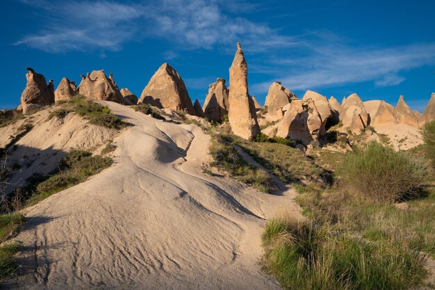 Beautiful mountain scenery of cappadocia