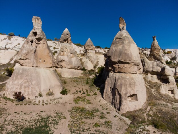 Splendido scenario di montagna della cappadocia