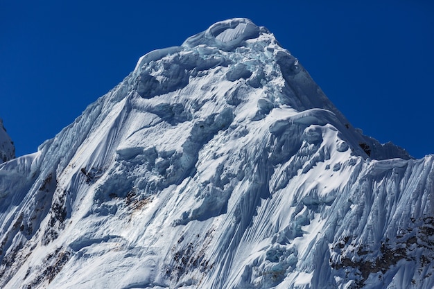 Cordillera Huayhuash, 페루, 남미의 아름다운 산 풍경