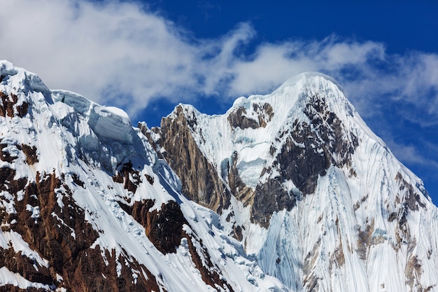 Beautiful mountains landscapes in Cordillera Huayhuash, Peru, South America