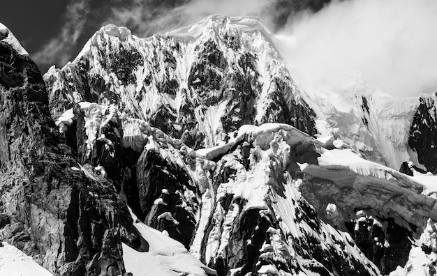 Beautiful mountains landscapes in Cordillera Huayhuash, Peru, South America