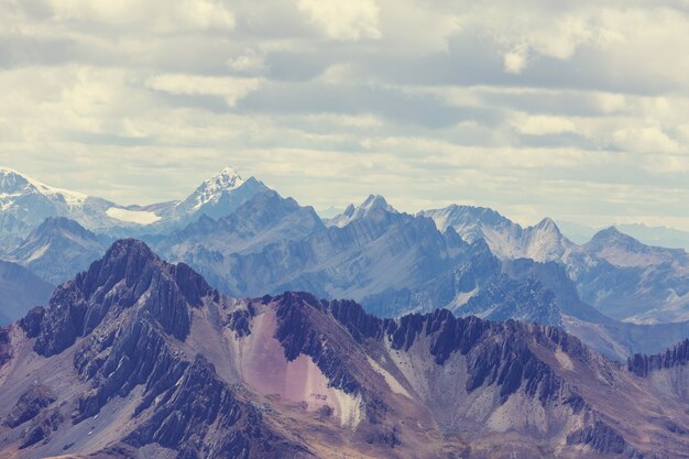 Beautiful mountains landscapes in Cordillera Huayhuash, Peru, South America