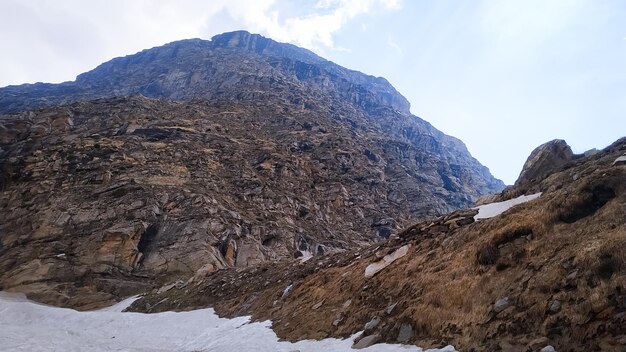 Beautiful mountains in the snow