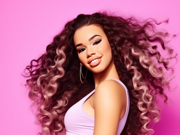 Beautiful mulatto barbie girl