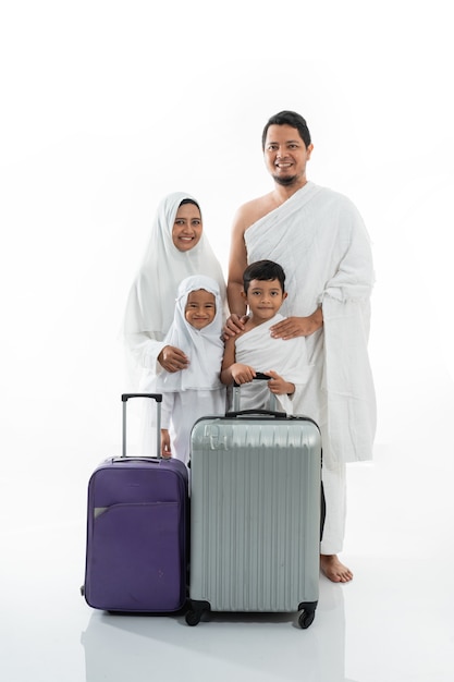 Beautiful muslim family hajj