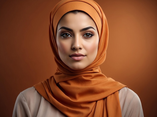 Красивая мусульманская девушка в хиджабе