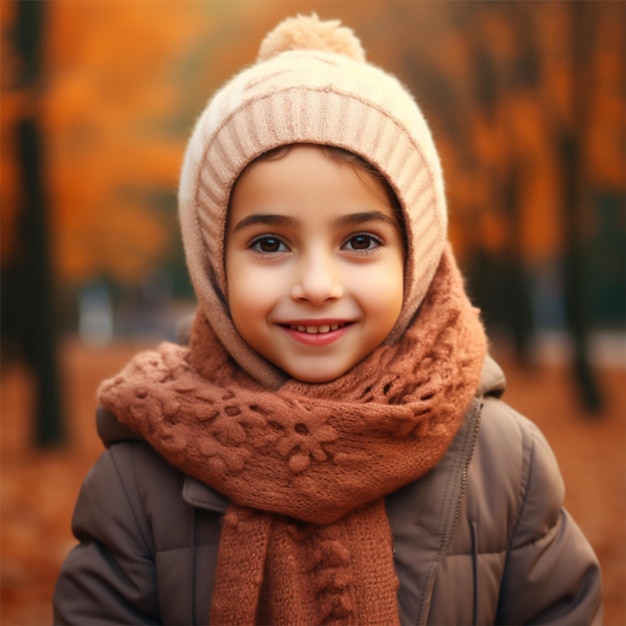 Beautiful muslim kids smiling