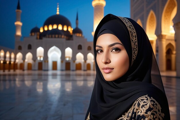 Photo beautiful muslim woman