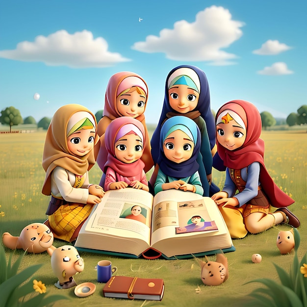 Photo beautiful muslims girls with hijab