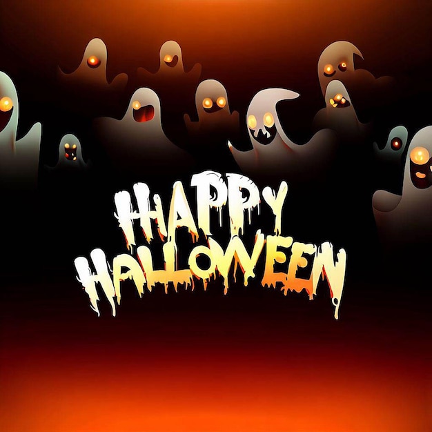 Beautiful and mysterious Halloween banner with space for placing text