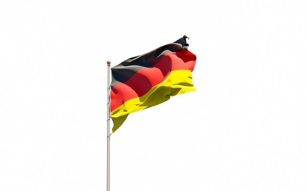 Beautiful national state flag of Germany