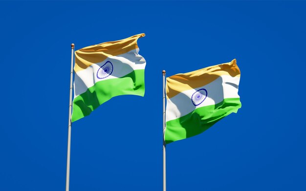 Beautiful national state flags India