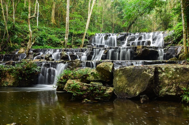 Beautiful natural waterfall.