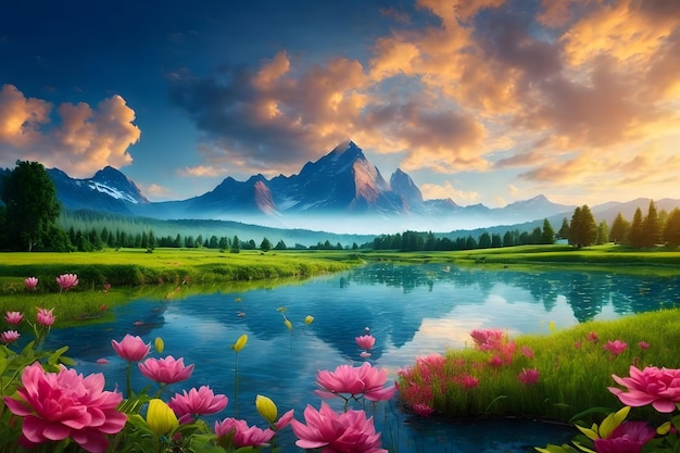 Premium AI Image | Beautiful Nature Backgrounds