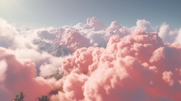 Foto nube di crepuscolo paesaggio colorato bella natura