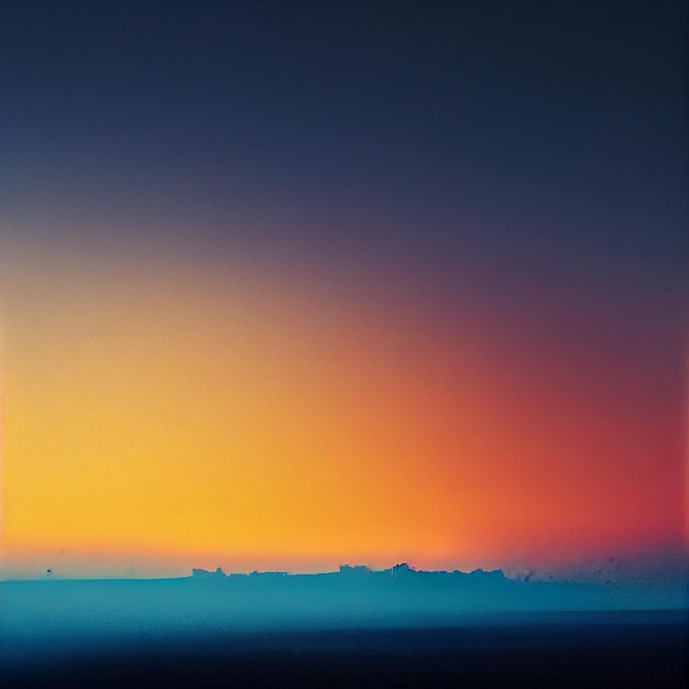 Beautiful nature landscape at sunset or sunrise Generative AI