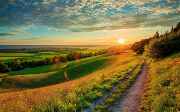 Foto bellissima carta da parati per paesaggi naturali