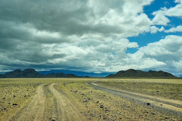 Beautiful nature landscape with spectacular clouds