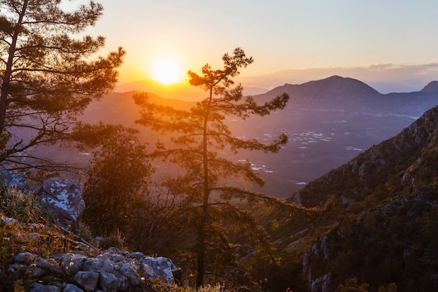 Beautiful nature landscapes in turkey mountains. lycian way is famous among hikers